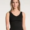 Calida Natural Joy Tank-Top, V-Neck Schwarz -Unterwäsche Verkäufe Calida Natural Joy Tank Top schwarz 12355 992