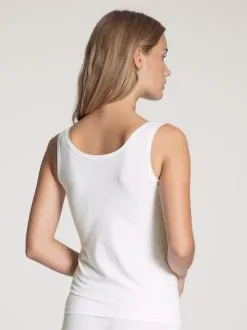 Calida Natural Joy Tank-Top, V-Neck Weiss -Unterwäsche Verkäufe Calida Natural Joy Tank Top weiss 12355 001 1