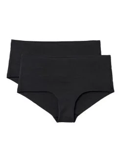 Calida Natural Skin Panty Im Doppelpack, Low Cut, Cradle To Cradle Certified® Black