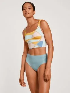 Calida Natural Skin Seamless-Midi-Slip, Cradle To Cradle Certified® Blue Satin -Unterwäsche Verkäufe Calida Natural Skin Seamless Midi Slip Compostable blau 22239 473 4