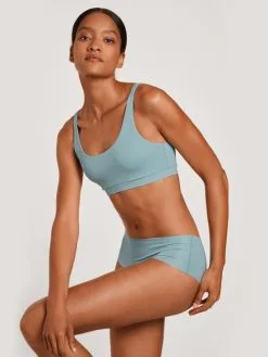 Calida Natural Skin Seamless-Panty, Low Cut, Cradle To Cradle Certified® Blue Satin -Unterwäsche Verkäufe Calida Natural Skin Seamless Panty low cut Compostable blau 24339 473 2
