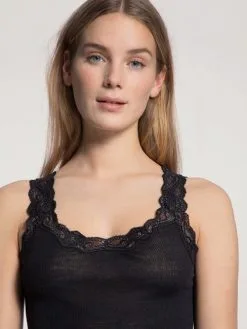 Calida Richesse Lace Top Ohne Arm, Wolle & Seide WS Schwarz 10 Calida Richesse Lace Top Ohne Arm, Wolle & Seide WS Schwarz -Unterwäsche Verkäufe Calida Richesse Lace Tank Top schwarz 12990 996 3