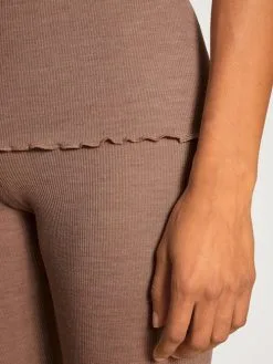 Calida Richesse Lace Top Ohne Arm, Wolle & Seide Truffle Brown -Unterwäsche Verkäufe Calida Richesse Lace Top ohne Arm aus Wolle Seide braun 12990 078 4