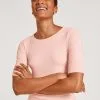 Calida Second Skin Kurzarm-Shirt Mit Seide Pearl Blush -Unterwäsche Verkäufe Calida Second Skin Kurzarm Shirt mit Seide rosa 14656 072