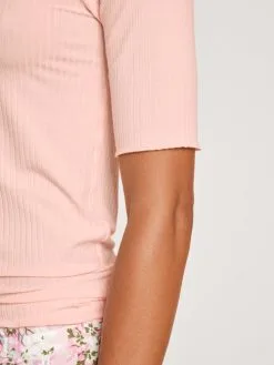 Calida Second Skin Kurzarm-Shirt Mit Seide Pearl Blush -Unterwäsche Verkäufe Calida Second Skin Kurzarm Shirt mit Seide rosa 14656 072 5