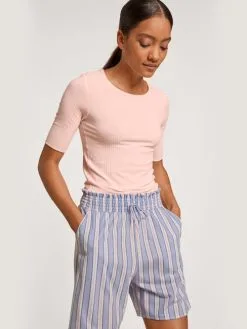 Calida Second Skin Kurzarm-Shirt Mit Seide Pearl Blush -Unterwäsche Verkäufe Calida Second Skin Kurzarm Shirt mit Seide rosa 14656 072 6