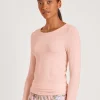 Calida Second Skin Langarm-Shirt Mit Seide Pearl Blush -Unterwäsche Verkäufe Calida Second Skin Langarm Shirt mit Seide rosa 15756 072