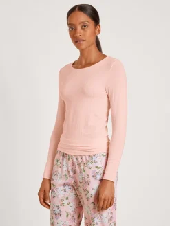 Calida Second Skin Langarm-Shirt Mit Seide Pearl Blush -Unterwäsche Verkäufe Calida Second Skin Langarm Shirt mit Seide rosa 15756 072 2