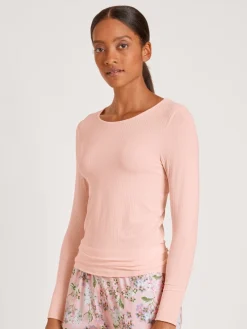 Calida Second Skin Langarm-Shirt Mit Seide Pearl Blush