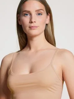 Calida Sensitive Spaghetti-Top Rose Teint -Unterwäsche Verkäufe Calida Sensitive Spaghetti Top rosa 11055 160 1622641300