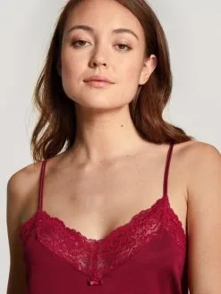 Calida Sensual Secrets Nachthemd Mit Spaghettiträgern, Länge 85cm Rio Red -Unterwäsche Verkäufe Calida Sensual Secrets Nachthemd Laenge 85cm Rot 17131 167 2