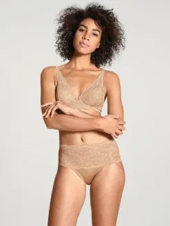 Calida Sensual Secrets Spitzen-BH Ohne Bügel Honey Gold -Unterwäsche Verkäufe Calida Sensual Secrets Soft BH aus Spitze braun 03131 914 1622641265