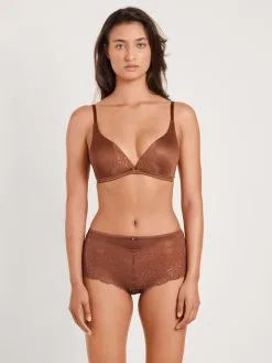 Calida Sensual Secrets Triangel-BH Ginger Bisquit -Unterwäsche Verkäufe Calida Sensual Secrets Triangel BH braun 03031 107 2