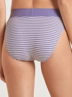 Calida Special Slip Mit Softbund, High Waist Provence Blue Print -Unterwäsche Verkäufe Calida Special Slip mit Softbund high waist violett 22048 745 1