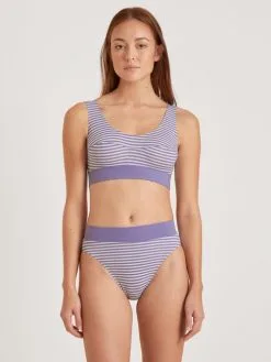 Calida Special Slip Mit Softbund, High Waist Provence Blue Print -Unterwäsche Verkäufe Calida Special Slip mit Softbund high waist violett 22048 745 2