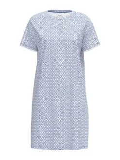 Calida Spring Nights Kurzarm-Nachthemd, Länge 95cm Azurit Blue -Unterwäsche Verkäufe Calida Spring Nights Kurzarm Nachthemd Laenge 95cm blau 30096 474 2