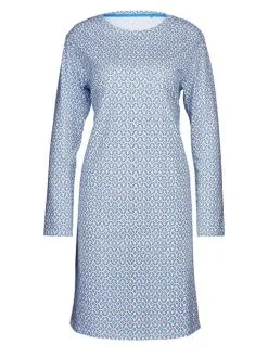 Calida Spring Nights Langarm-Nachthemd, Länge 100cm Azurit Blue -Unterwäsche Verkäufe Calida Spring Nights Langarm Nachthemd blau 30196 474 3