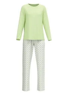 Calida Spring Nights Pyjama, Lang Light Pistache -Unterwäsche Verkäufe Calida Spring Nights Pyjama lang gruen 40396 670 3