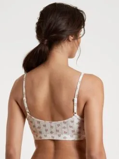 Calida Toujours Print Bustier Star White Print -Unterwäsche Verkäufe Calida Toujours Print Bustier weiss 02238 713 1