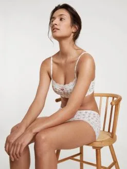 Calida Toujours Print Bustier Star White Print -Unterwäsche Verkäufe Calida Toujours Print Bustier weiss 02238 713 6