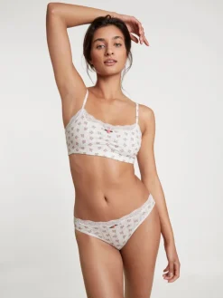 Calida Toujours Print Slip, Low Cut Star White Print -Unterwäsche Verkäufe Calida Toujours Print Slip low cut weiss 22638 713 1
