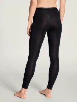 Calida True Confidence Leggings Aus Wolle-Seide WS Schwarz -Unterwäsche Verkäufe Calida True Confidence Hose lang Leggings schwarz 27435 996 1