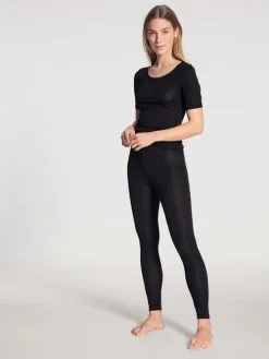 Calida True Confidence Leggings Aus Wolle-Seide WS Schwarz -Unterwäsche Verkäufe Calida True Confidence Hose lang Leggings schwarz 27435 996 2