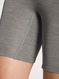 Calida True Confidence Pants Aus Wolle-Seide Platin Melé_ -Unterwäsche Verkäufe Calida True Confidence Hose mittellanges Bein grau meliert 26435 857 3