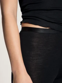 Calida True Confidence Pants Aus Wolle-Seide WS Schwarz -Unterwäsche Verkäufe Calida True Confidence Hose mittellanges Bein schwarz 26435 996 4