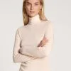 Calida True Confidence Langarm-Shirt Mit Rollkragen Aus Wolle-Seide Light Ivory -Unterwäsche Verkäufe Calida True Confidence Langarm Shirt mit Rollkragen aus Wolle Seide beige 15335 090