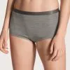 Calida True Confidence Panty Aus Wolle-Seide, High Waist Platin Melé_ -Unterwäsche Verkäufe Calida True Confidence Panty high waist grau meliert 24435 857
