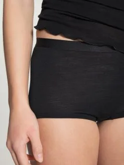 Calida True Confidence Spaghetti-Top Aus Wolle-Seide WS Schwarz -Unterwäsche Verkäufe Calida True Confidence Spaghetti Top Traeger verstellbar schwarz 10435 996 4