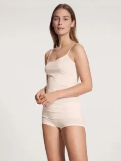 Calida True Confidence Spaghetti-Top Aus Wolle-Seide Light Ivory -Unterwäsche Verkäufe Calida True Confidence Spaghetti Top aus Wolle Seide beige 10435 090 1622640927