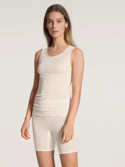 Calida True Confidence Tank-Top Aus Wolle-Seide Light Ivory -Unterwäsche Verkäufe Calida True Confidence Tank Top aus Wolle Seide beige 12435 090 1622640920