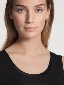 Calida True Confidence Tank-Top Aus Wolle-Seide WS Schwarz -Unterwäsche Verkäufe Calida True Confidence Tank Top schwarz 12435 996 3