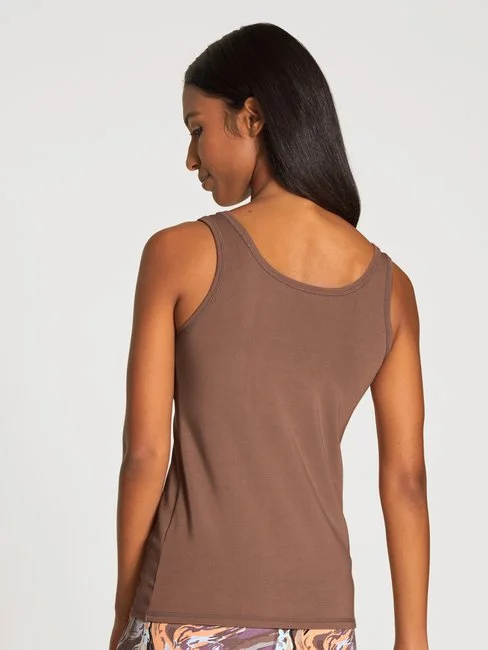 Calida 100% Nature Relax Tank-Top, Cradle To Cradle Certified® Truffle Brown – Bild 2