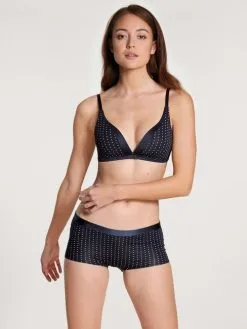 Calida Cate Print Pants, Regular Cut Dark Lapis Blue -Unterwäsche Verkäufe Calida Cate Print Pants blau 24798 339 2