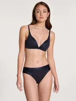 Calida Cate Print Slip, Regular Cut Dark Lapis Blue -Unterwäsche Verkäufe Calida Cate Print Slip blau 22498 339 2
