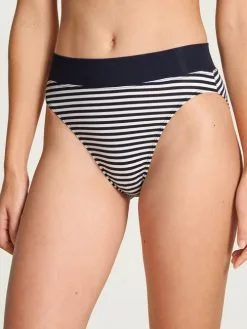 Calida Elastic Slip Mit Softbund, High Waist Dark Lapis Print