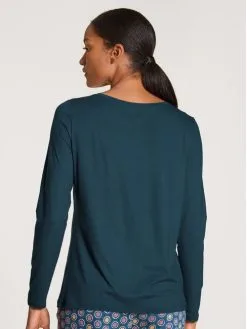 Calida Favourites Universe Langarm-Shirt Deep Dive Petrol -Unterwäsche Verkäufe Calida Favourites Seduction Top langarm gruen 15696 497 neu 1