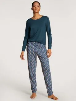 Calida Favourites Universe Langarm-Shirt Deep Dive Petrol -Unterwäsche Verkäufe Calida Favourites Seduction Top langarm gruen 15696 497 neu 2