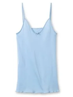 Calida Light Spaghetti-Top Cerulean Blue -Unterwäsche Verkäufe Calida Light Spaghetti Top blau 13102 383 5