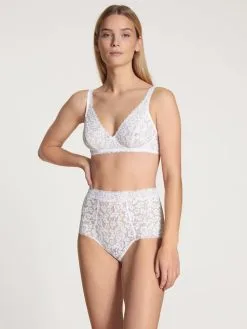Calida Natural Comfort Lace Slip, High Waist Weiss -Unterwäsche Verkäufe Calida Natural Comfort Lace Slip weiss 22856 001 2