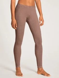 Calida Richesse Lace Leggings Truffle Brown
