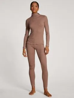 Calida Richesse Lace Langarm-Shirt Truffle Brown -Unterwäsche Verkäufe Calida Richesse Lace Top langarm braun 15991 078 2