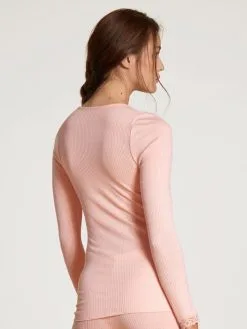 Calida Silky Wool Joy Langarm-Shirt Pale Pink -Unterwäsche Verkäufe Calida Silky Wool Joy Top langarm rosa 15292 083 2