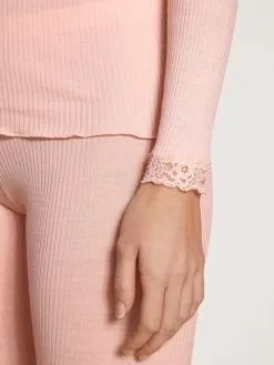 Calida Silky Wool Joy Langarm-Shirt Pale Pink -Unterwäsche Verkäufe Calida Silky Wool Joy Top langarm rosa 15292 083 5