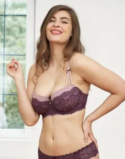 SugarShape BH "Jill" Plum -Unterwäsche Verkäufe sugarshape balconette bh jill plum front editorial single bhs 75 95 crop 1