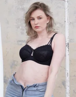 SugarShape BH "Sienna" Black -Unterwäsche Verkäufe sugarshape balconette bh sienna black front editorial single bhs 80 92 5 crop 3