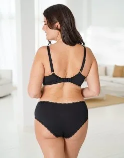 SugarShape Panty "Basic" Black -Unterwäsche Verkäufe sugarshape basic panty back packshot model single full